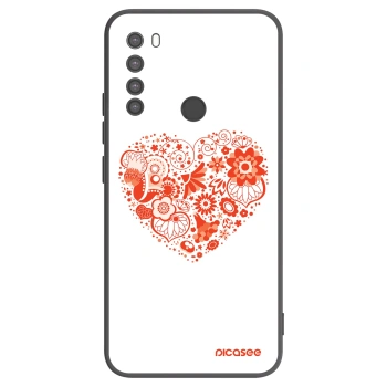Picasee fekete szilikon tok az alábbi mobiltelefonokra Xiaomi Redmi Note 8 - Big heart