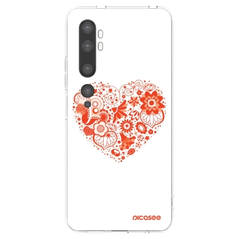 Picasee átlátszó szilikon tok az alábbi mobiltelefonokra Xiaomi Mi Note 10 (Pro) - Big heart
