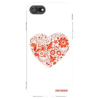 Picasee átlátszó szilikon tok az alábbi mobiltelefonokra Apple iPhone SE 2020 - Big heart