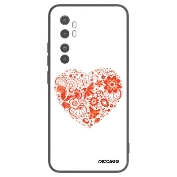 Picasee fekete szilikon tok az alábbi mobiltelefonokra Xiaomi Mi Note 10 Lite - Big heart