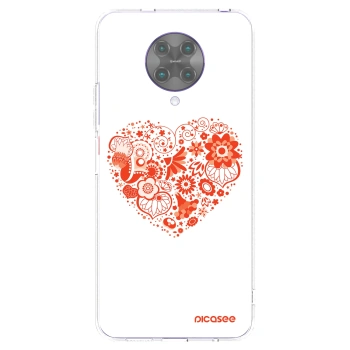 Picasee átlátszó szilikon tok az alábbi mobiltelefonokra Xiaomi Poco F2 Pro - Big heart