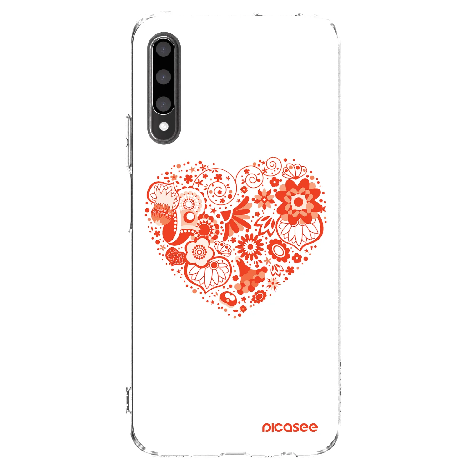 Picasee átlátszó szilikon tok az alábbi mobiltelefonokra Honor 9X Pro - Big heart