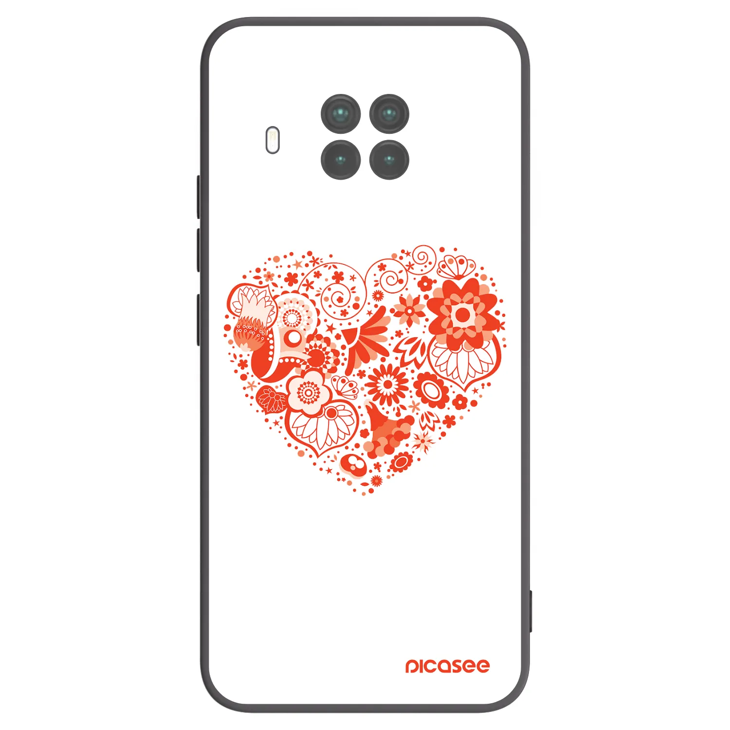 Picasee fekete szilikon tok az alábbi mobiltelefonokra Xiaomi Mi 10T Lite - Big heart