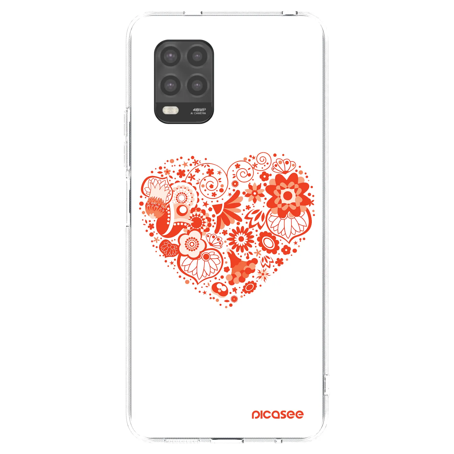 Picasee átlátszó szilikon tok az alábbi mobiltelefonokra Xiaomi Mi 10 Lite - Big heart
