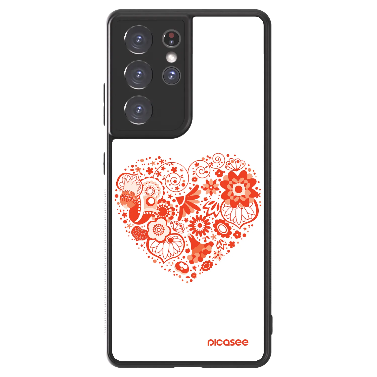 Picasee ULTIMATE CASE Samsung Galaxy S21 Ultra 5G G998B - készülékre - Big heart
