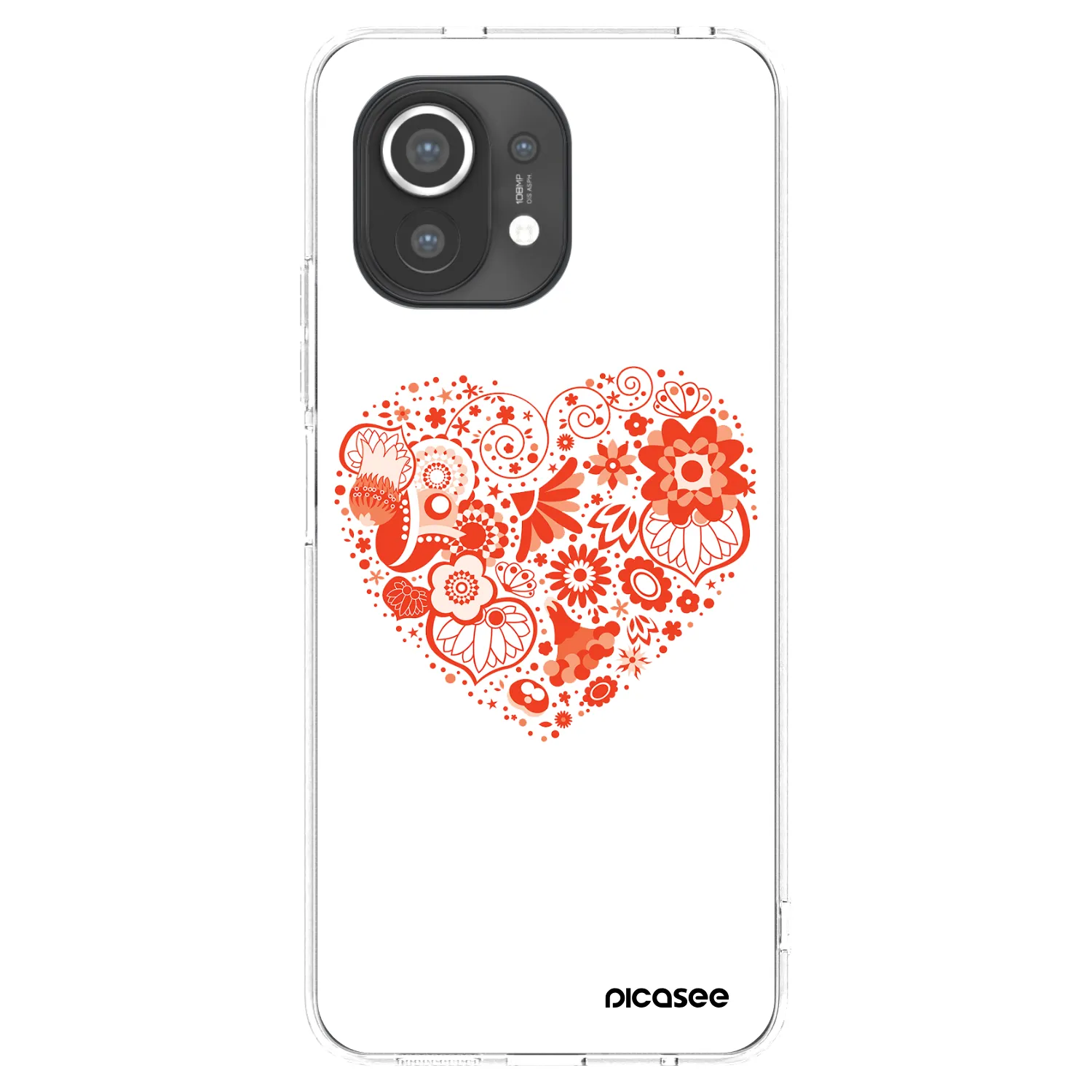 Picasee átlátszó szilikon tok az alábbi mobiltelefonokra Xiaomi Mi 11 - Big heart
