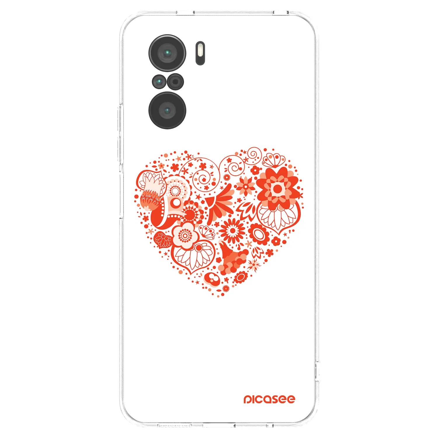 Picasee átlátszó szilikon tok az alábbi mobiltelefonokra Xiaomi Poco F3 - Big heart