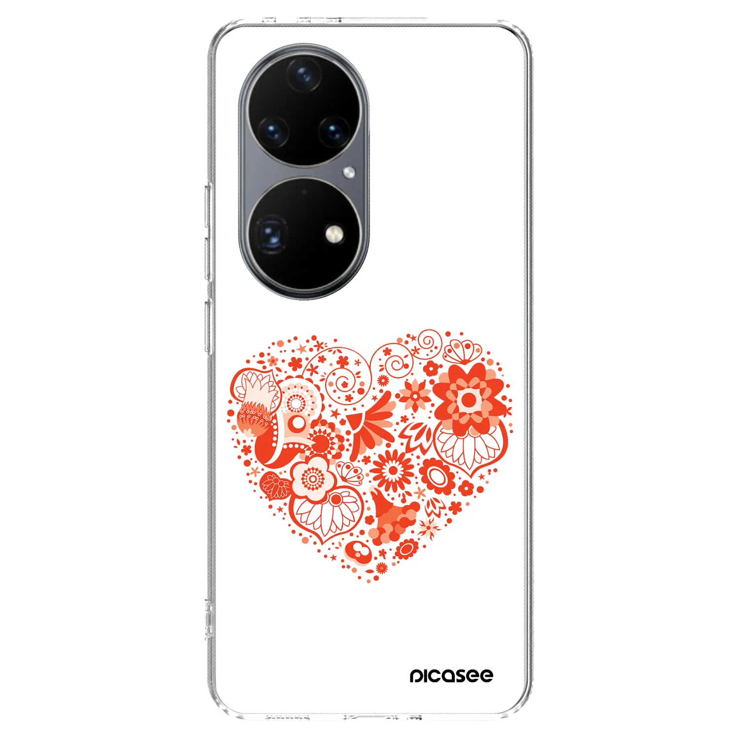 Picasee átlátszó szilikon tok az alábbi mobiltelefonokra Huawei P50 - Big heart