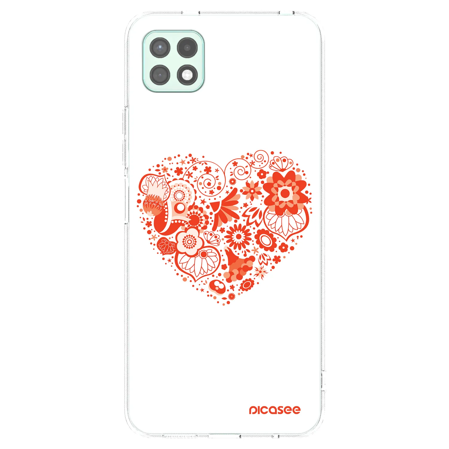 Picasee átlátszó szilikon tok az alábbi mobiltelefonokra Samsung Galaxy A22 A226B 5G - Big heart