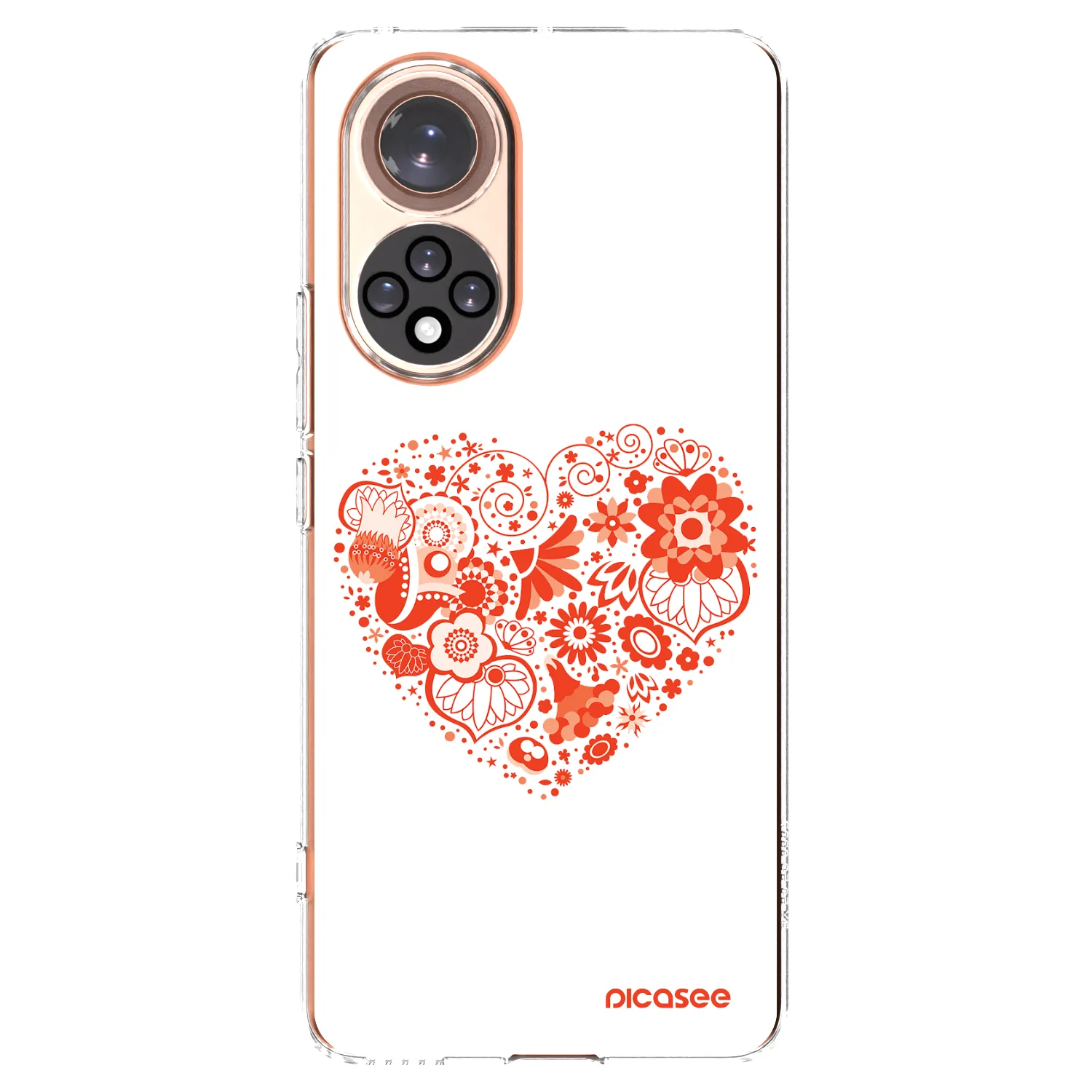 Picasee átlátszó szilikon tok az alábbi mobiltelefonokra Honor 50 5G - Big heart