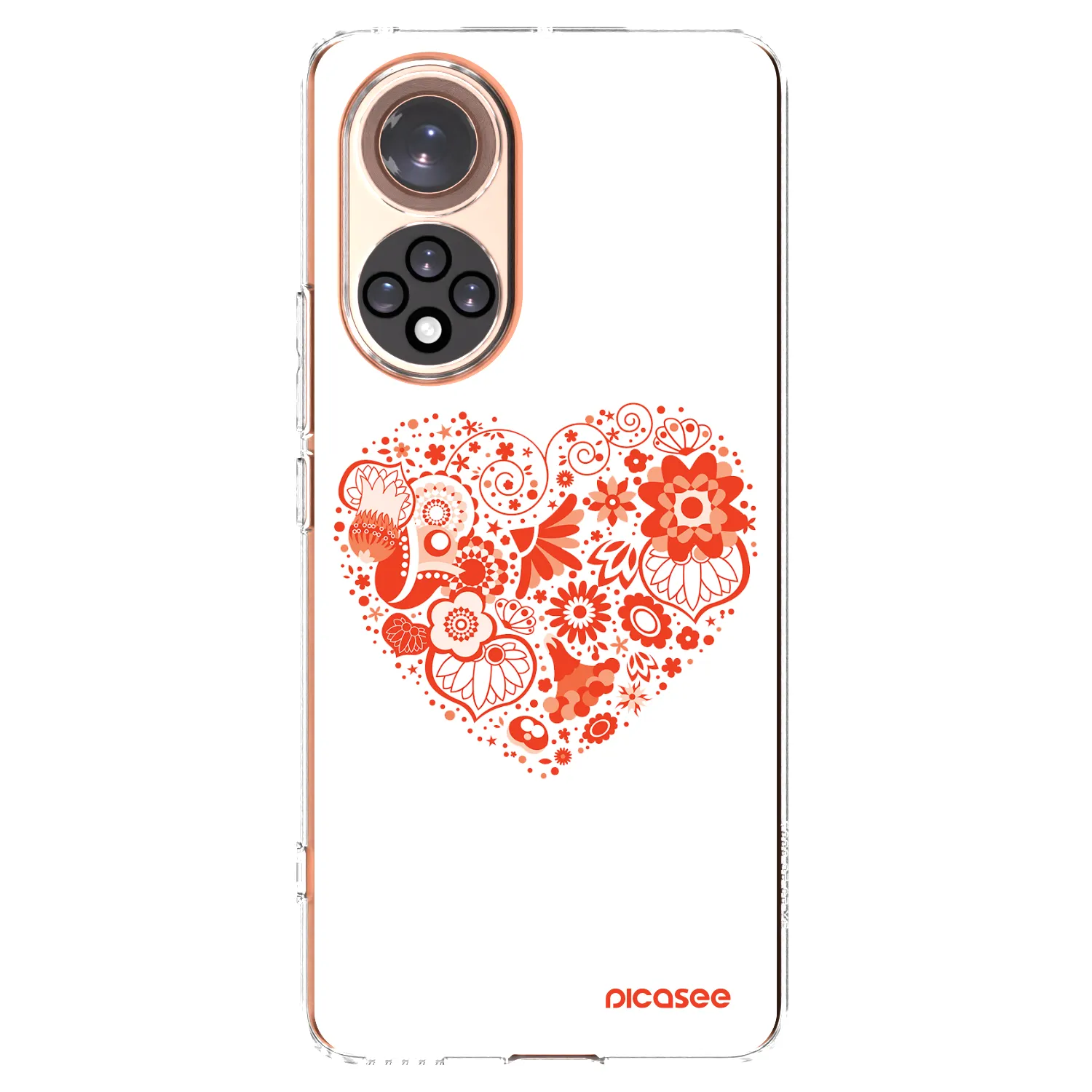 Picasee átlátszó szilikon tok az alábbi mobiltelefonokra Huawei Nova 9 - Big heart