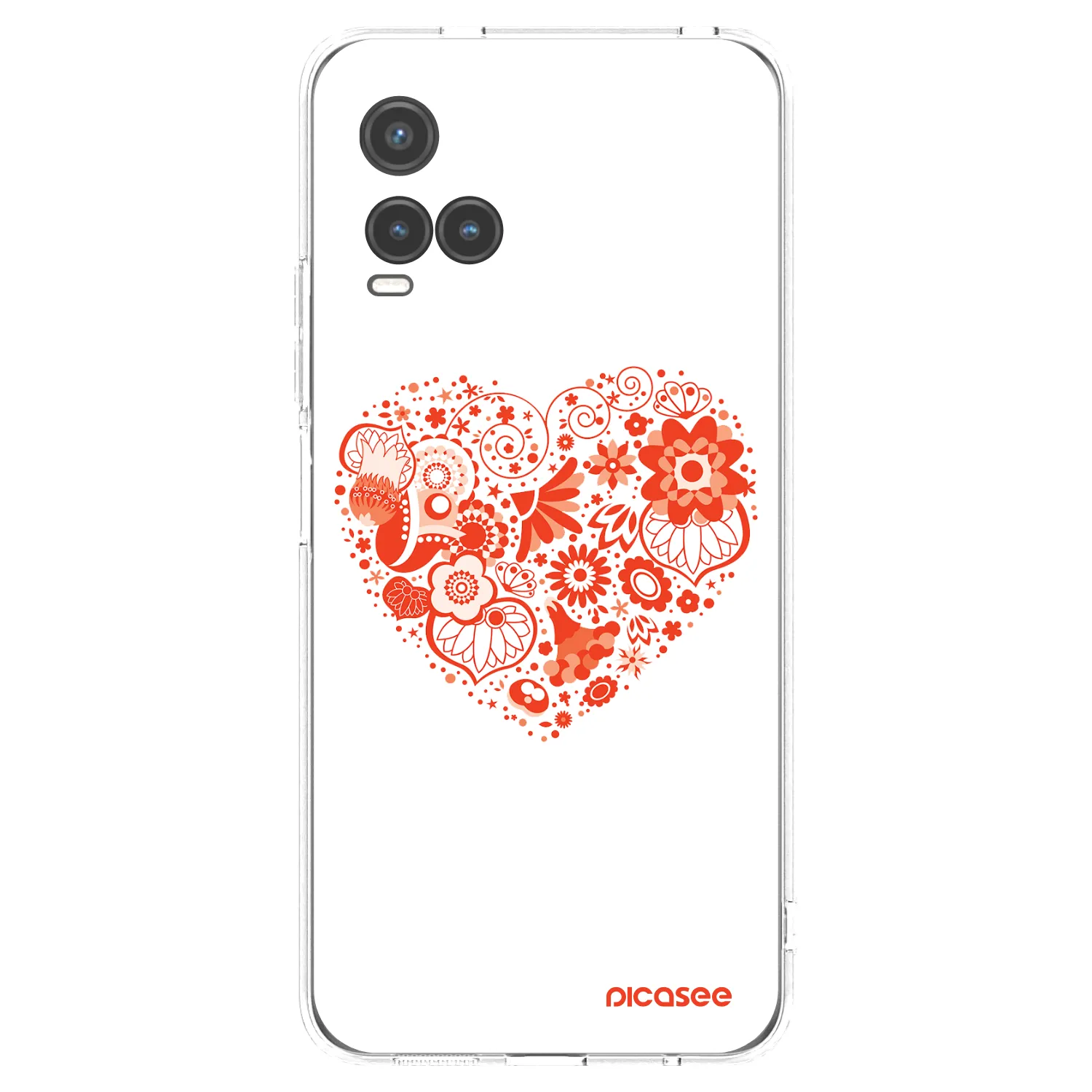 Picasee átlátszó szilikon tok az alábbi mobiltelefonokra Vivo Y33s - Big heart