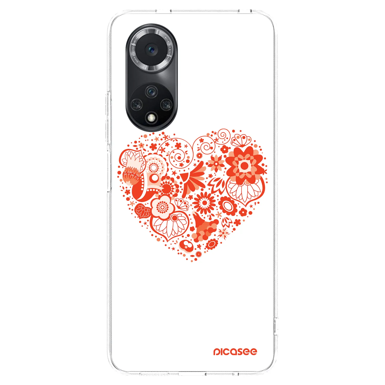 Picasee átlátszó szilikon tok az alábbi mobiltelefonokra Huawei Nova 9 SE - Big heart