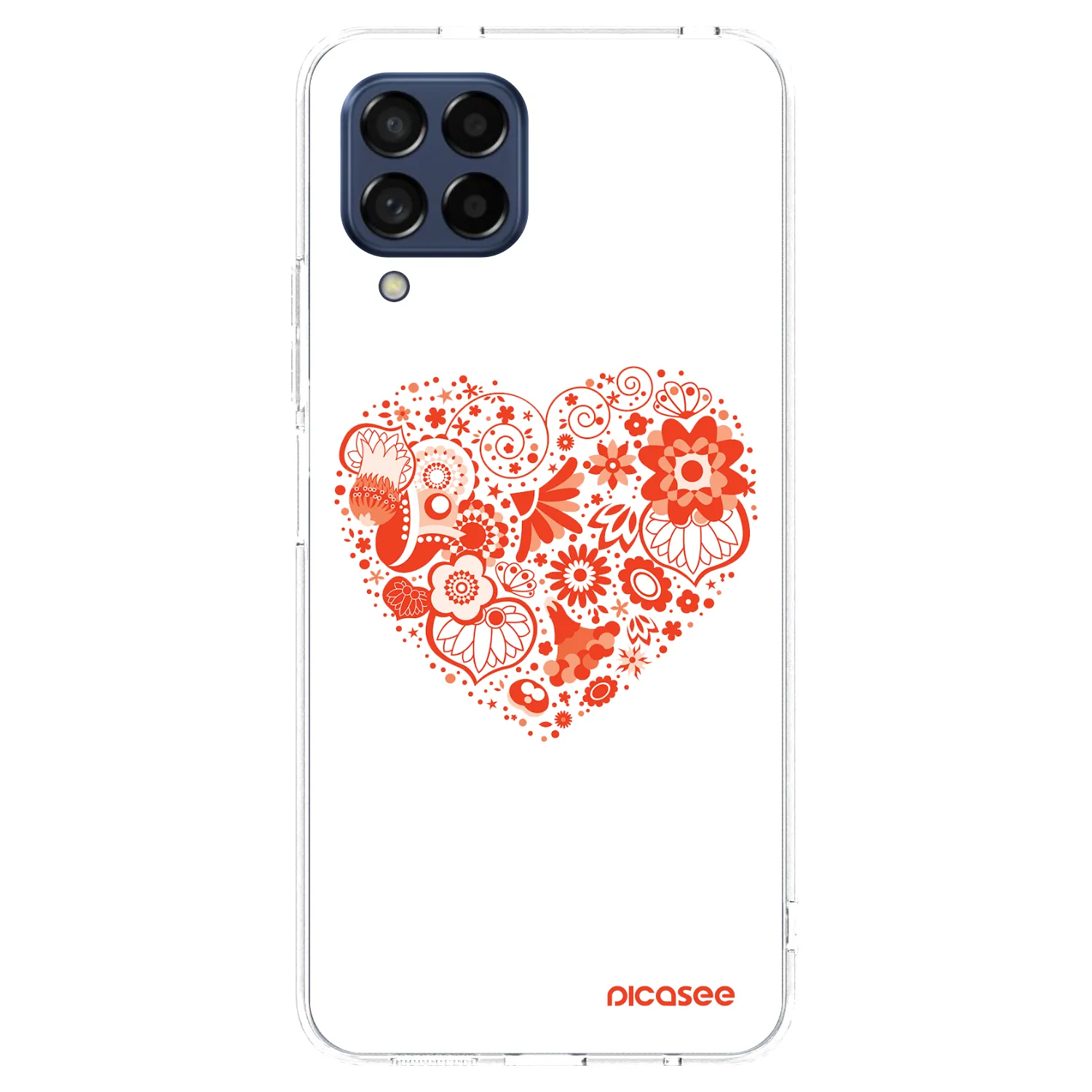 Picasee átlátszó szilikon tok az alábbi mobiltelefonokra Samsung Galaxy M53 5G - Big heart