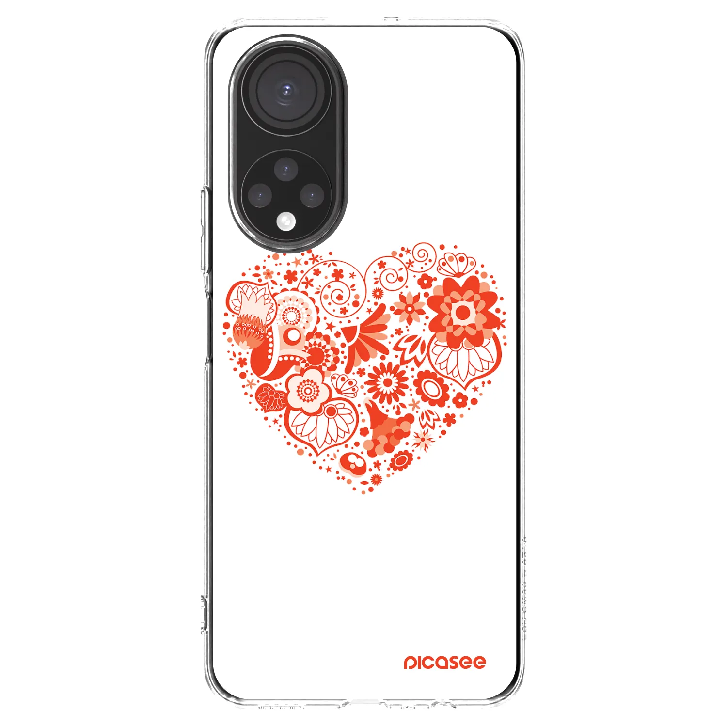 Picasee átlátszó szilikon tok az alábbi mobiltelefonokra Honor X7 - Big heart