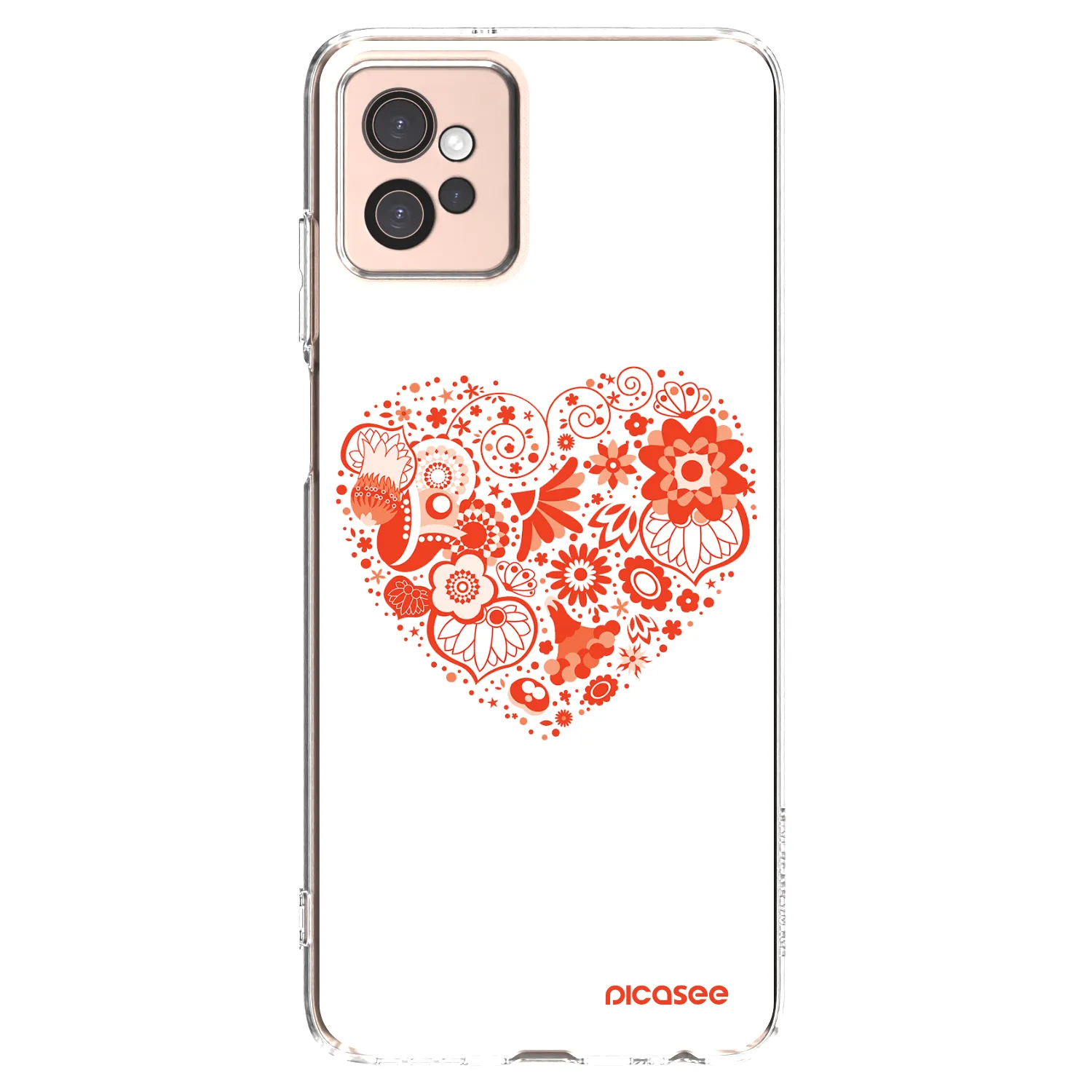 Picasee átlátszó szilikon tok az alábbi mobiltelefonokra Motorola Moto G32 - Big heart