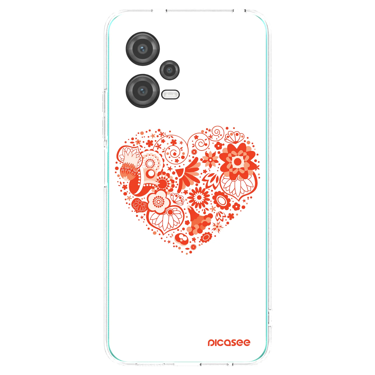 Picasee átlátszó szilikon tok az alábbi mobiltelefonokra Xiaomi Poco X5 - Big heart