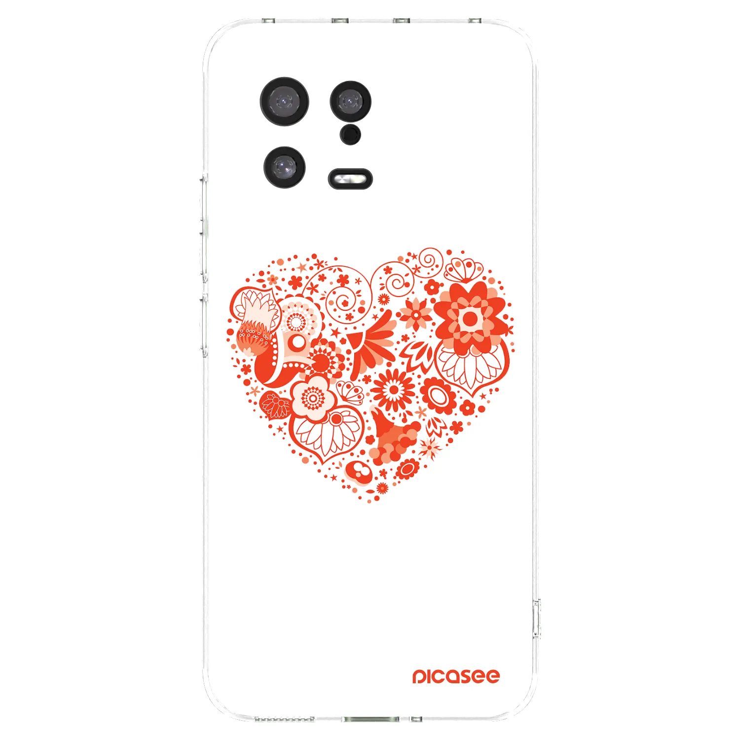 Picasee átlátszó szilikon tok az alábbi mobiltelefonokra Xiaomi 13 - Big heart