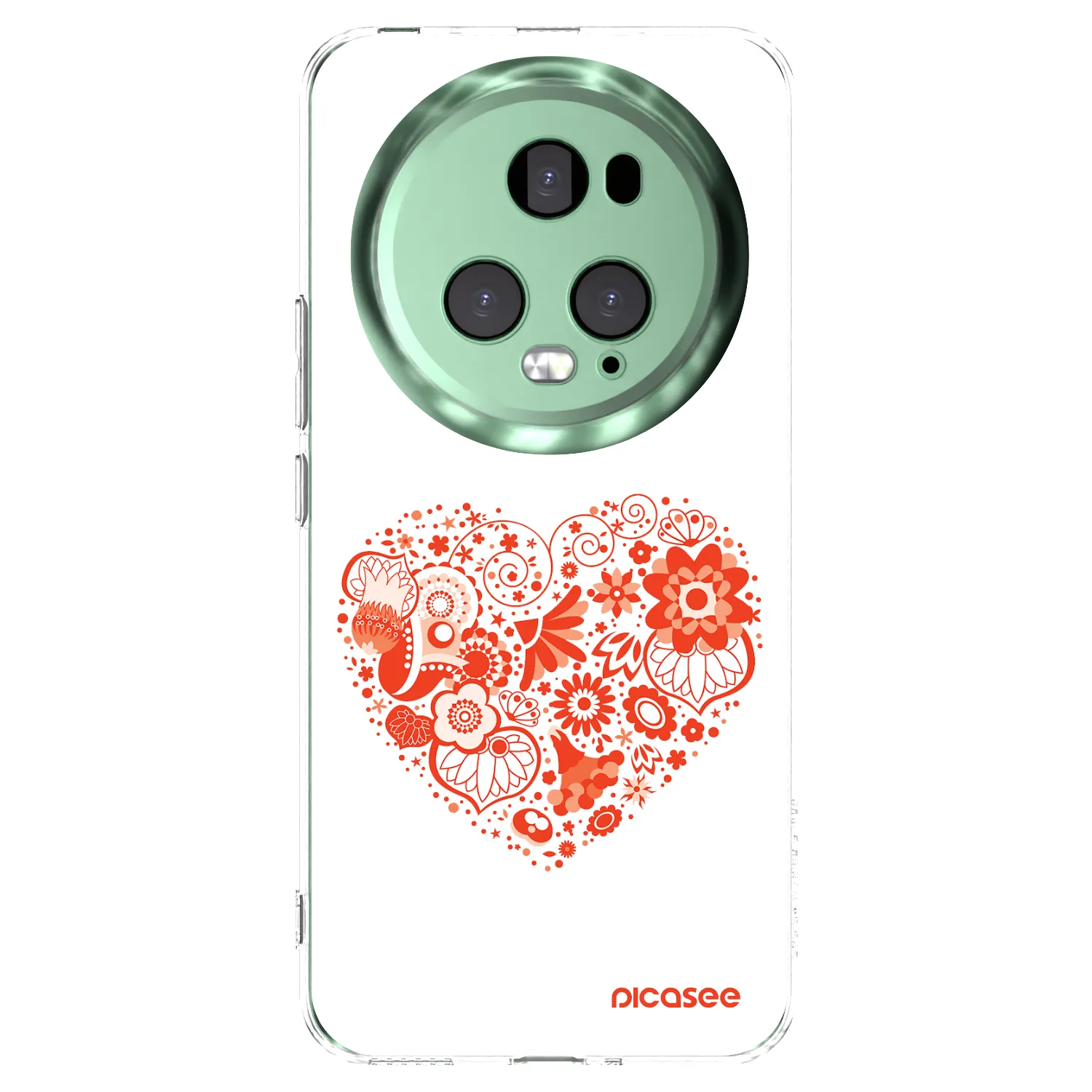 Picasee átlátszó szilikon tok az alábbi mobiltelefonokra Honor Magic5 Pro - Big heart