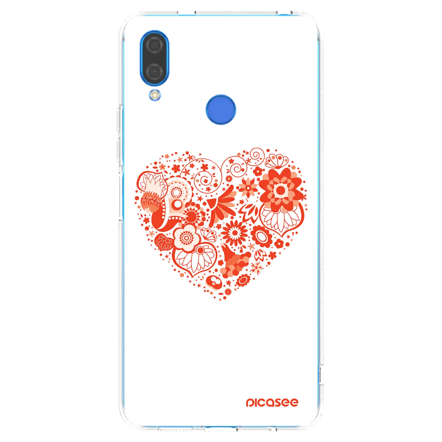Picasee átlátszó szilikon tok az alábbi mobiltelefonokra Huawei Nova 3i - Big heart