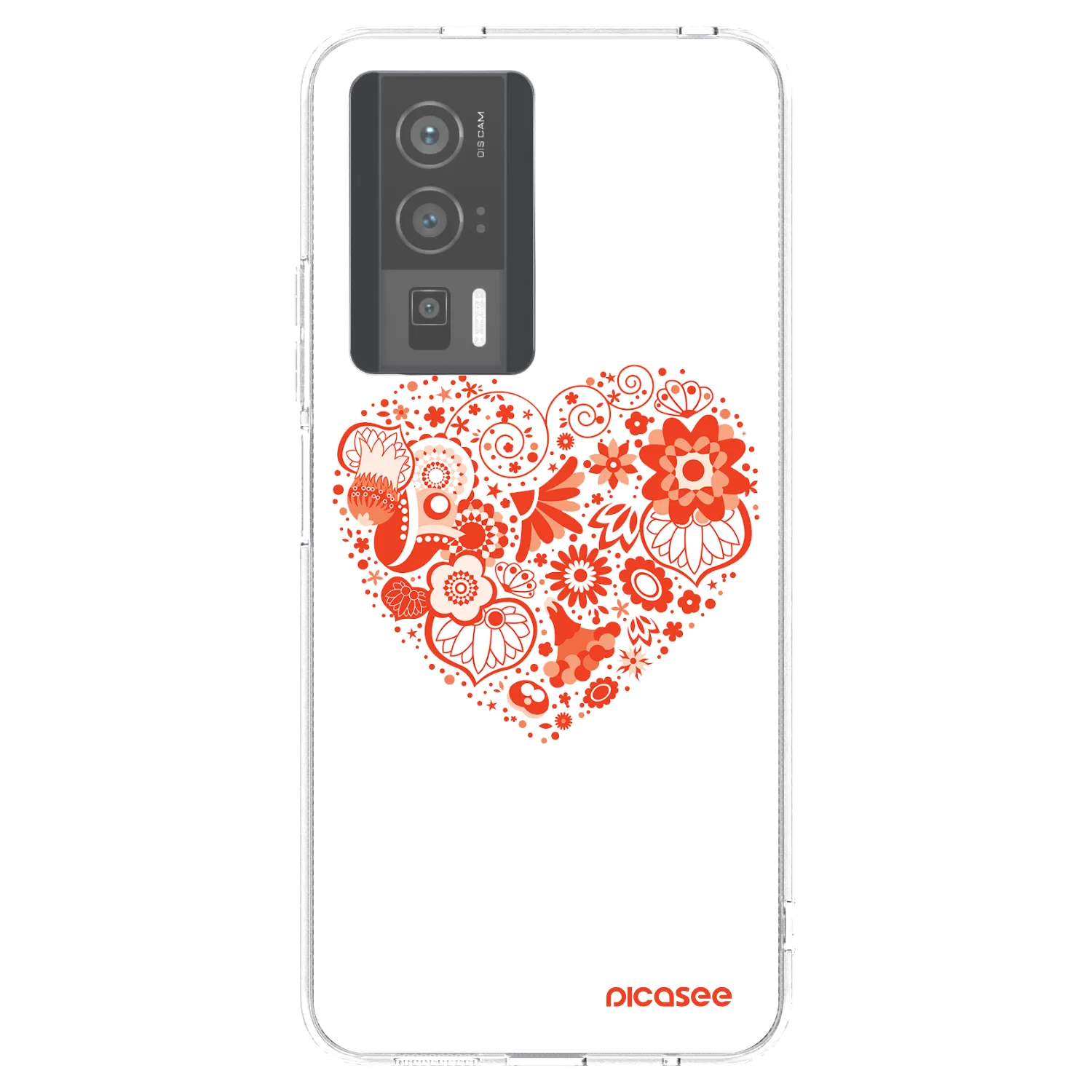 Picasee átlátszó szilikon tok az alábbi mobiltelefonokra Xiaomi Poco F5 Pro 5G - Big heart