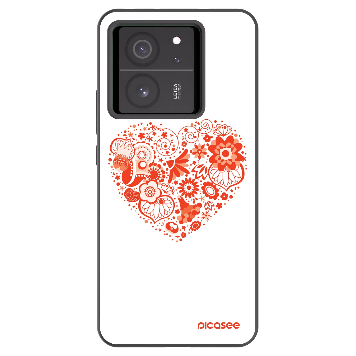 Picasee fekete szilikon tok az alábbi mobiltelefonokra Xiaomi 13T - Big heart