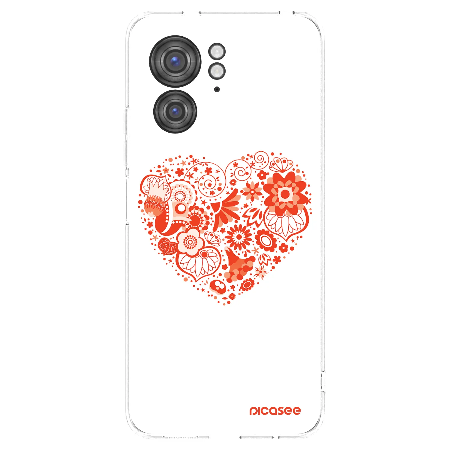 Picasee átlátszó szilikon tok az alábbi mobiltelefonokra Motorola Edge 40 - Big heart