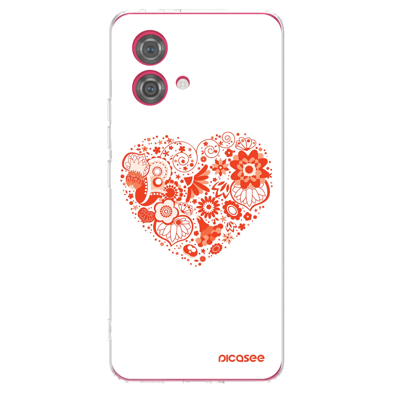 Picasee átlátszó szilikon tok az alábbi mobiltelefonokra Motorola Moto G84 5G - Big heart