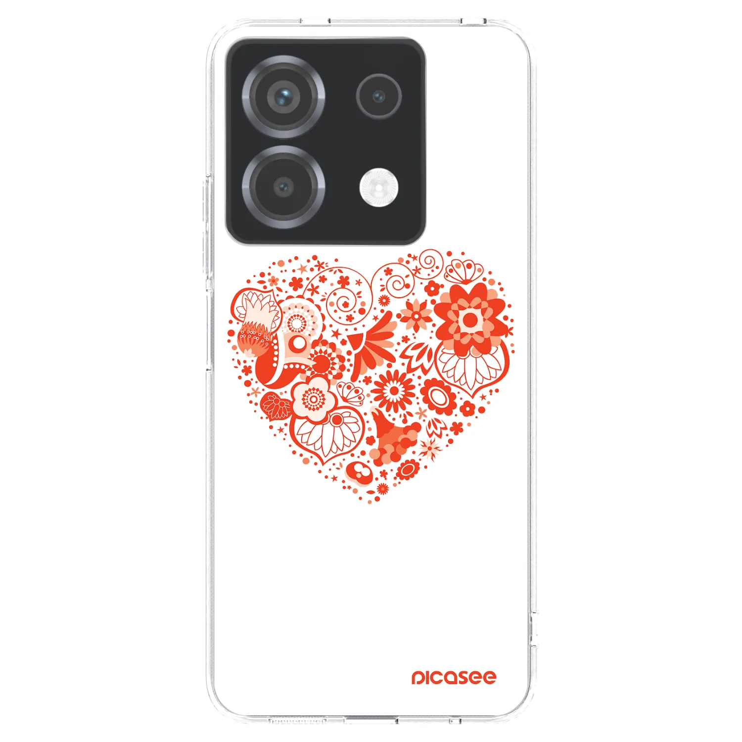 Picasee átlátszó szilikon tok az alábbi mobiltelefonokra Xiaomi Poco X6 - Big heart