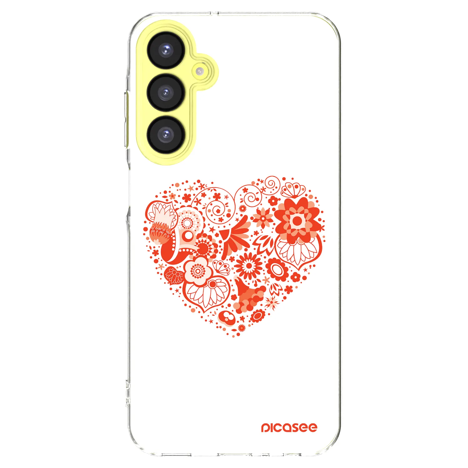 Picasee átlátszó szilikon tok az alábbi mobiltelefonokra Samsung Galaxy A25 A256B 5G - Big heart