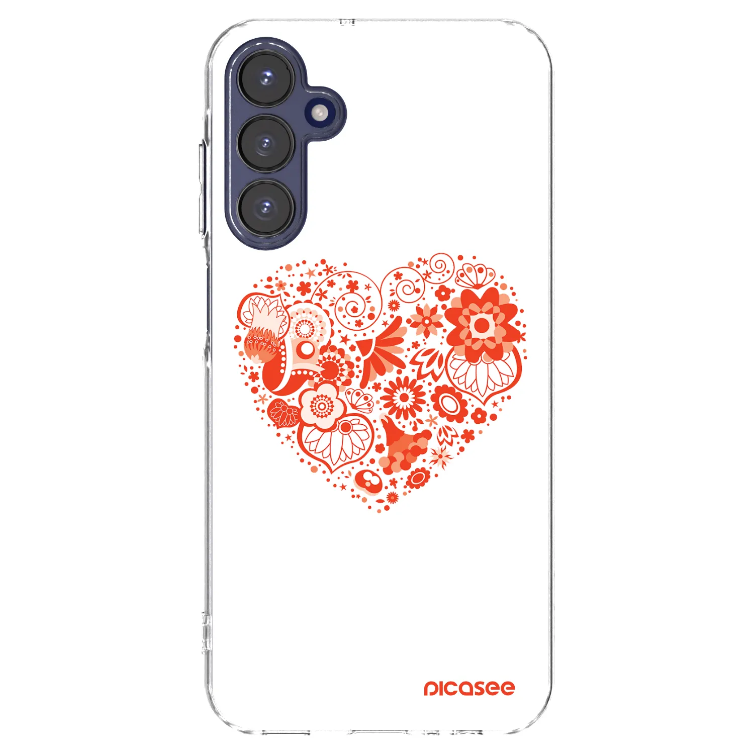 Picasee átlátszó szilikon tok az alábbi mobiltelefonokra Samsung Galaxy A15 A155F 4G - Big heart