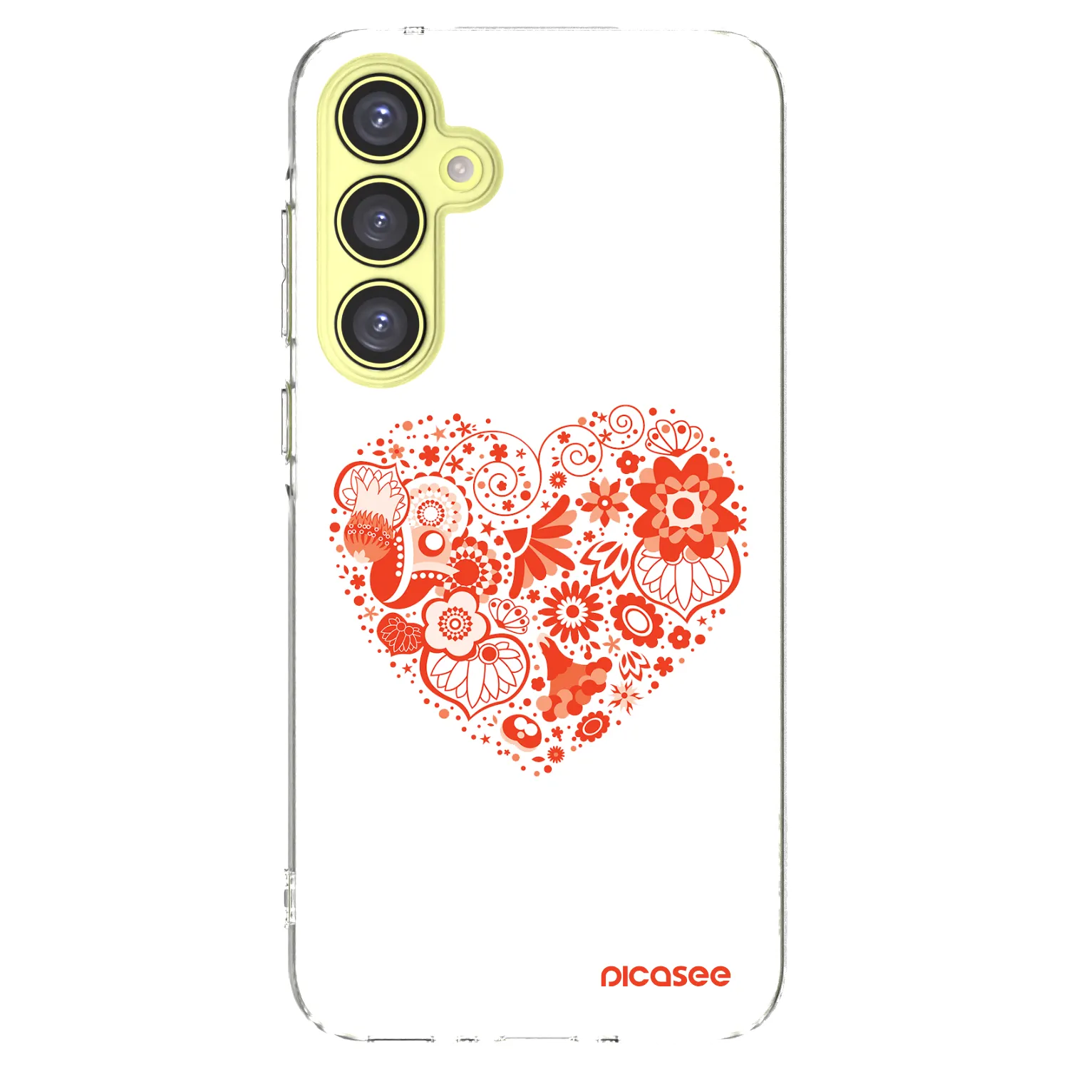 Picasee átlátszó szilikon tok az alábbi mobiltelefonokra Samsung Galaxy A35 5G A356B - Big heart