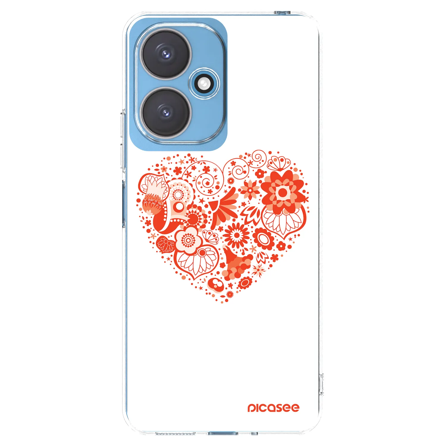 Picasee átlátszó szilikon tok az alábbi mobiltelefonokra Xiaomi Redmi 13C 5G - Big heart