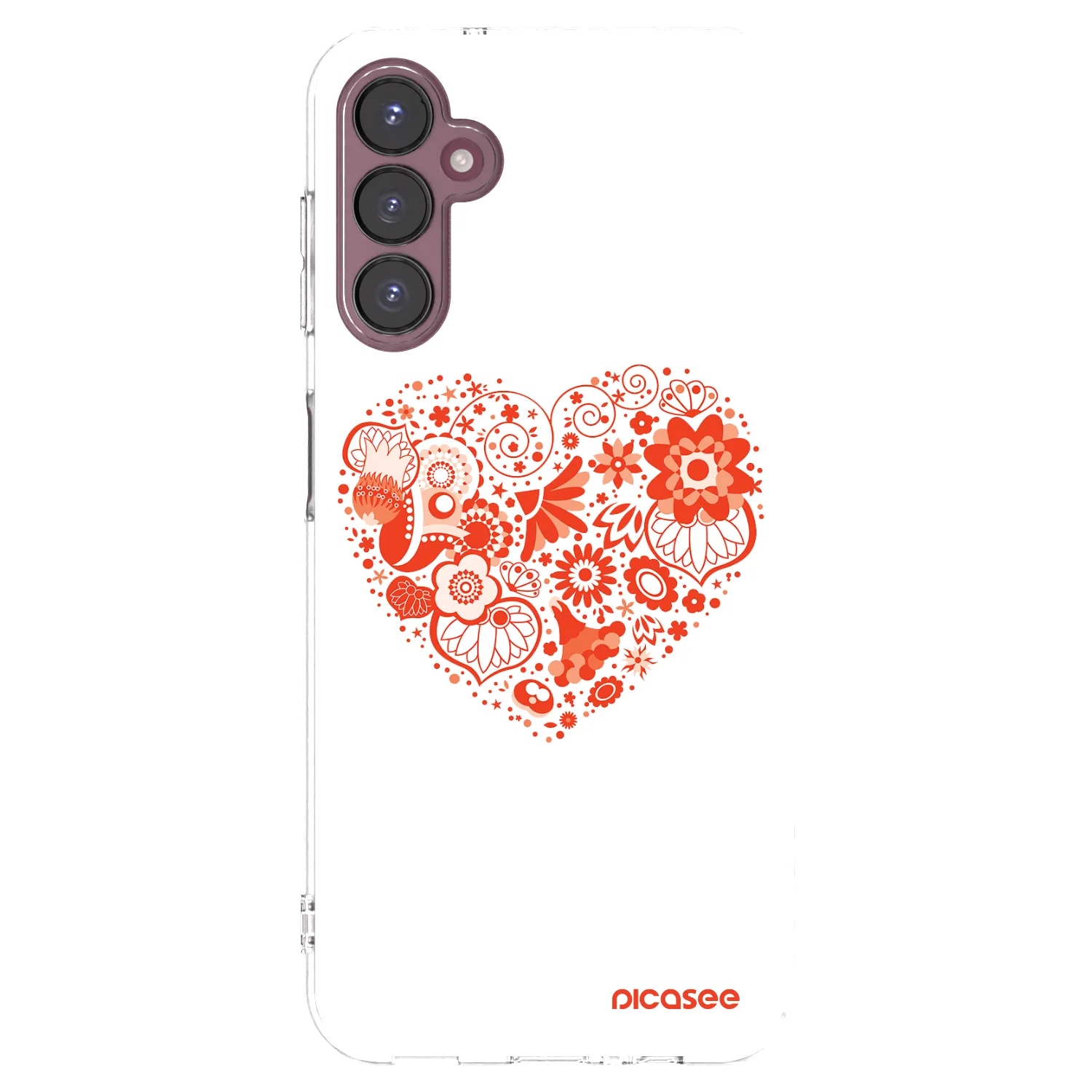 Picasee átlátszó szilikon tok az alábbi mobiltelefonokra Samsung Galaxy A05s A057G - Big heart