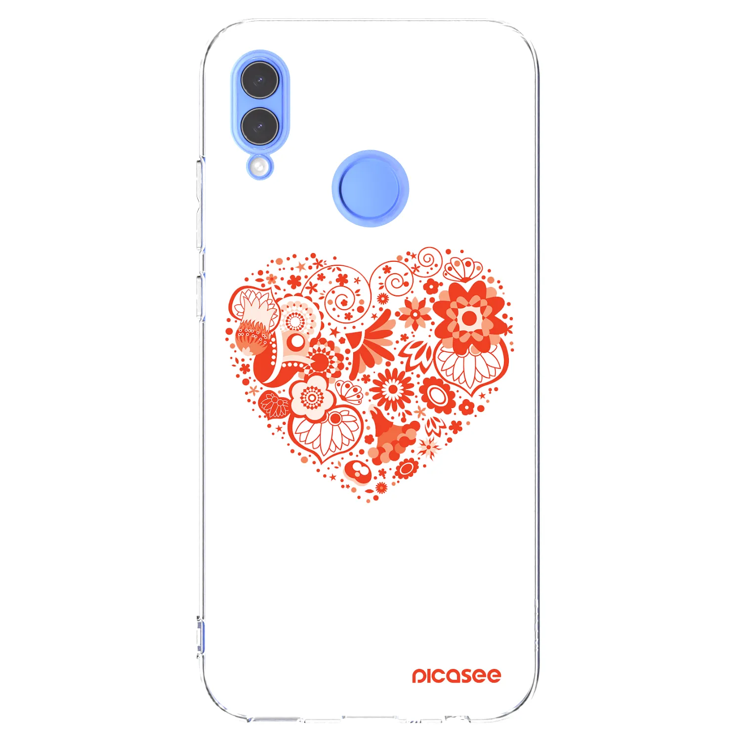 Picasee átlátszó szilikon tok az alábbi mobiltelefonokra Honor 10 Lite - Big heart