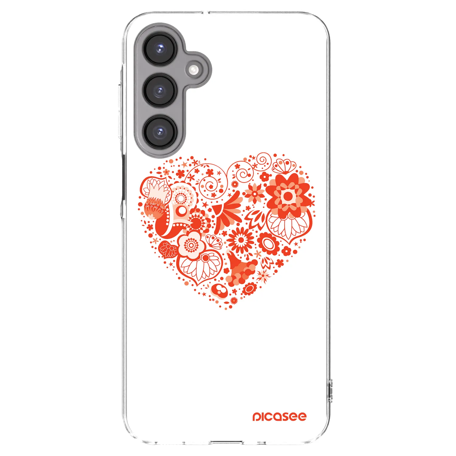 Picasee átlátszó szilikon tok az alábbi mobiltelefonokra Samsung Galaxy A16 5G - Big heart