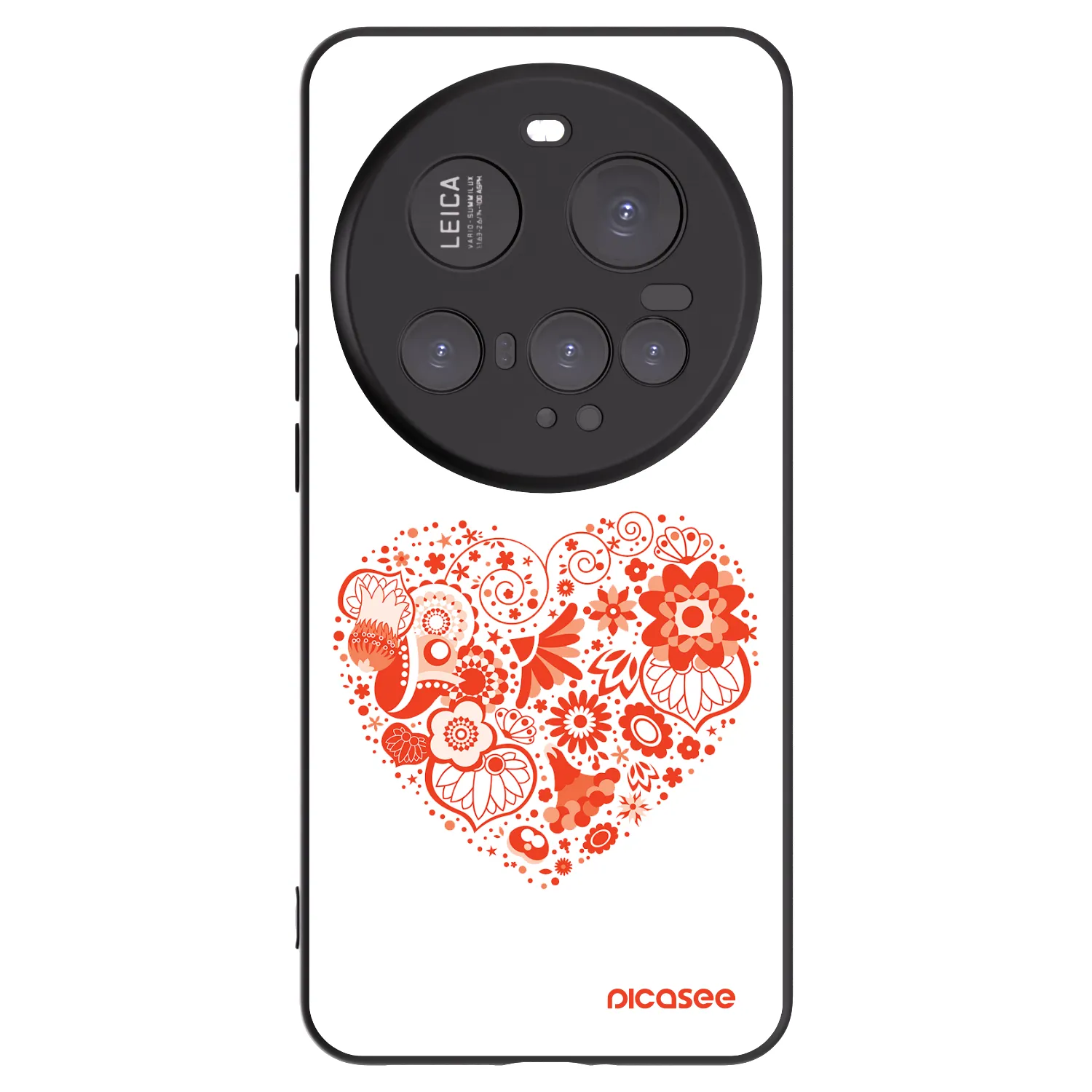 Picasee fekete szilikon tok az alábbi mobiltelefonokra Xiaomi 15 Ultra - Big heart