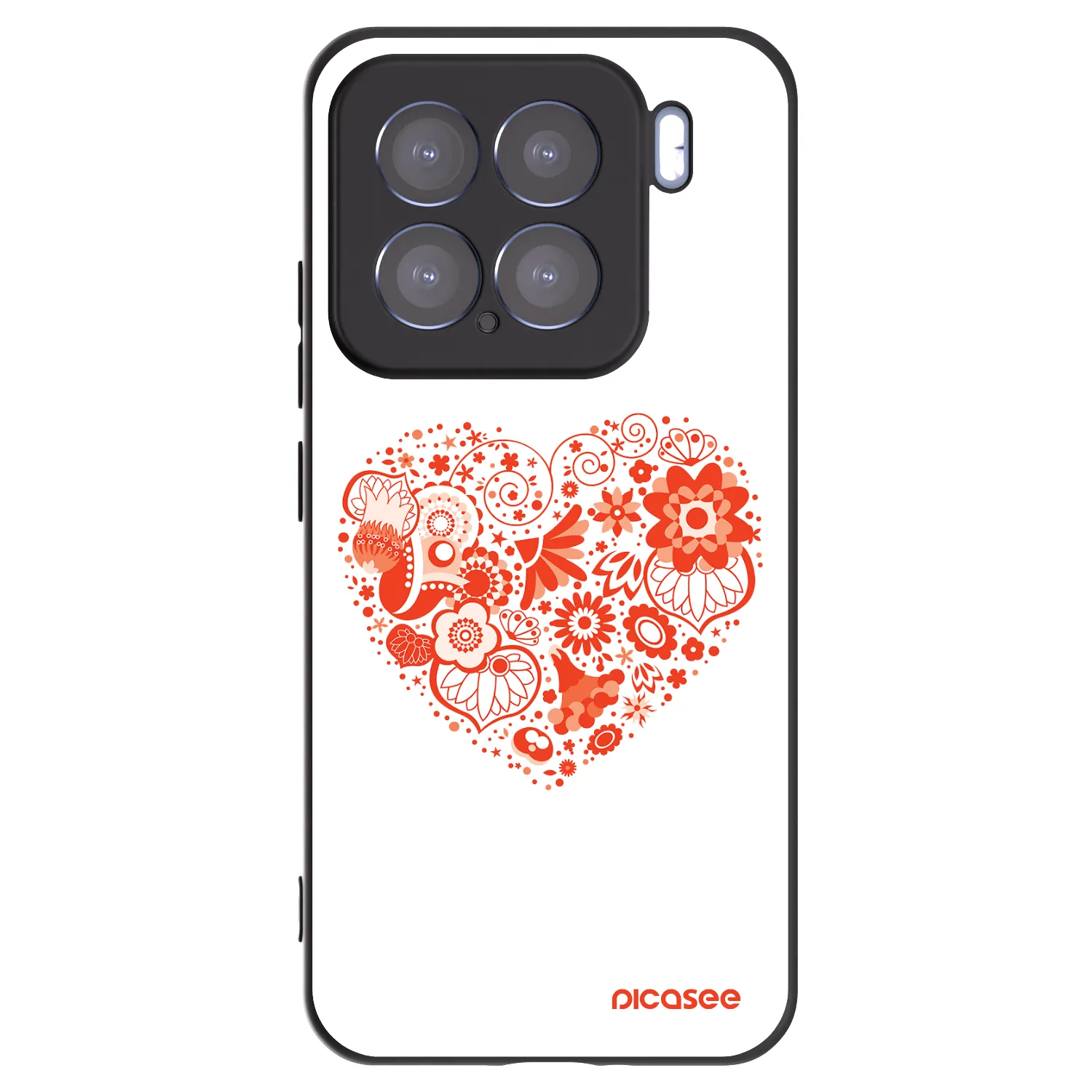Picasee fekete szilikon tok az alábbi mobiltelefonokra Xiaomi 15 - Big heart