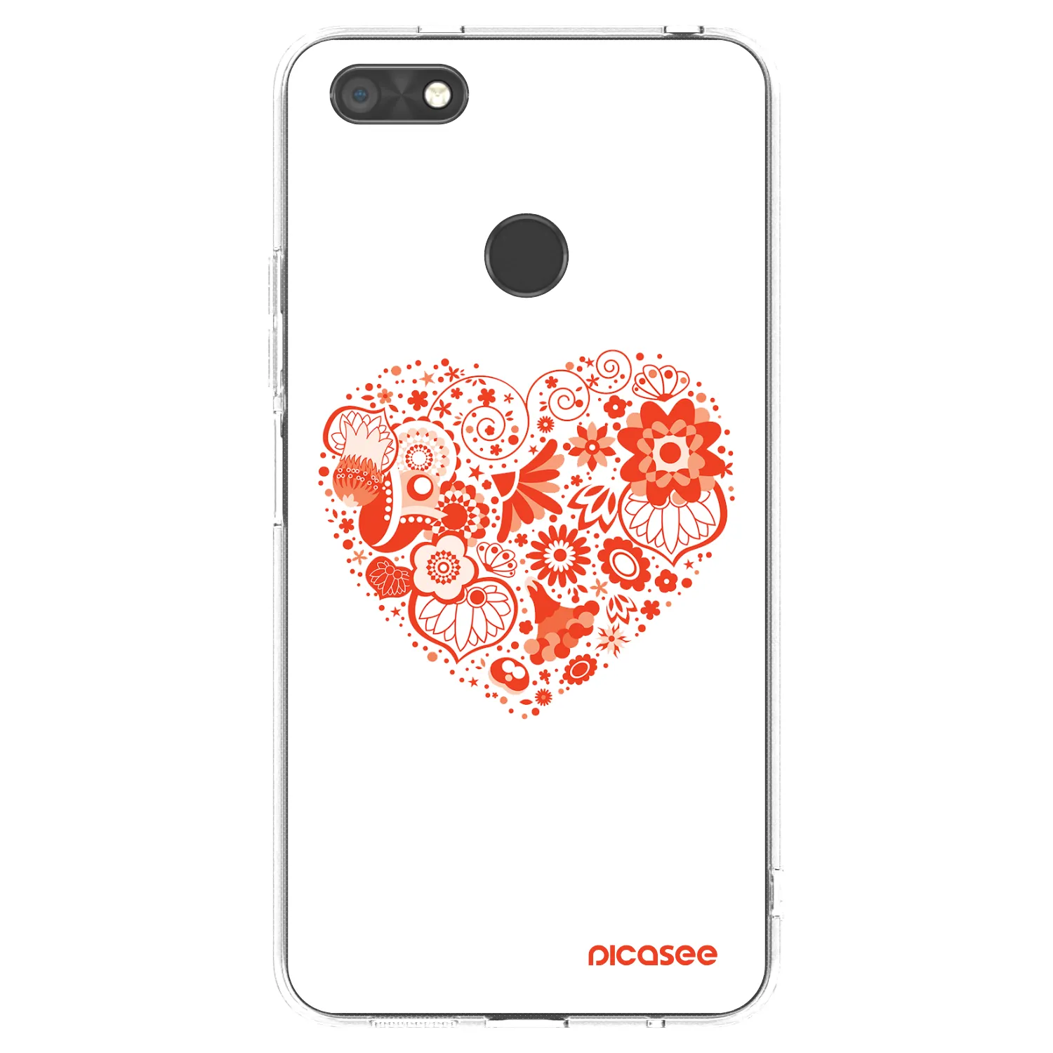 Picasee átlátszó szilikon tok az alábbi mobiltelefonokra Huawei P9 Lite Mini - Big heart