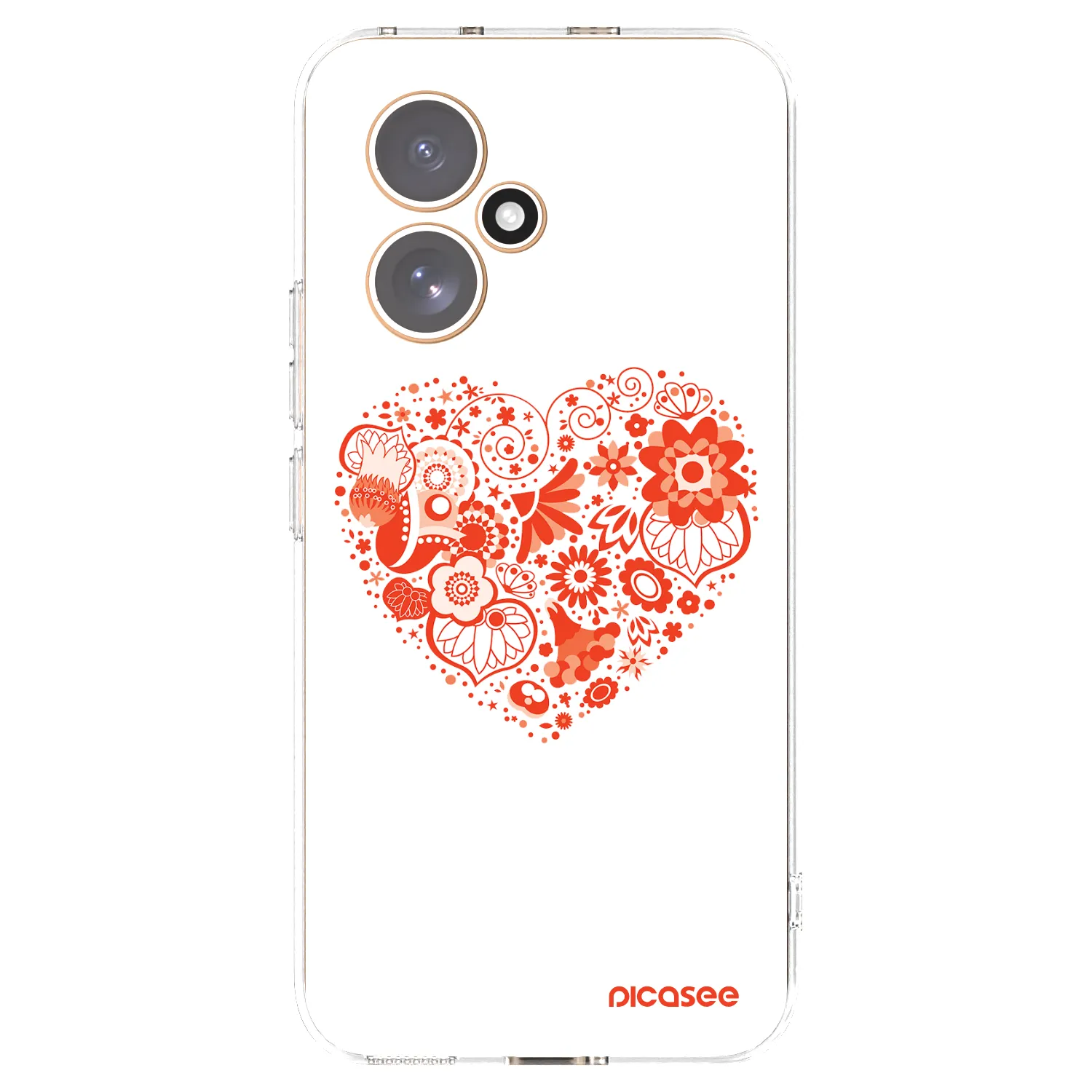 Picasee átlátszó szilikon tok az alábbi mobiltelefonokra Honor 400 5G - Big heart