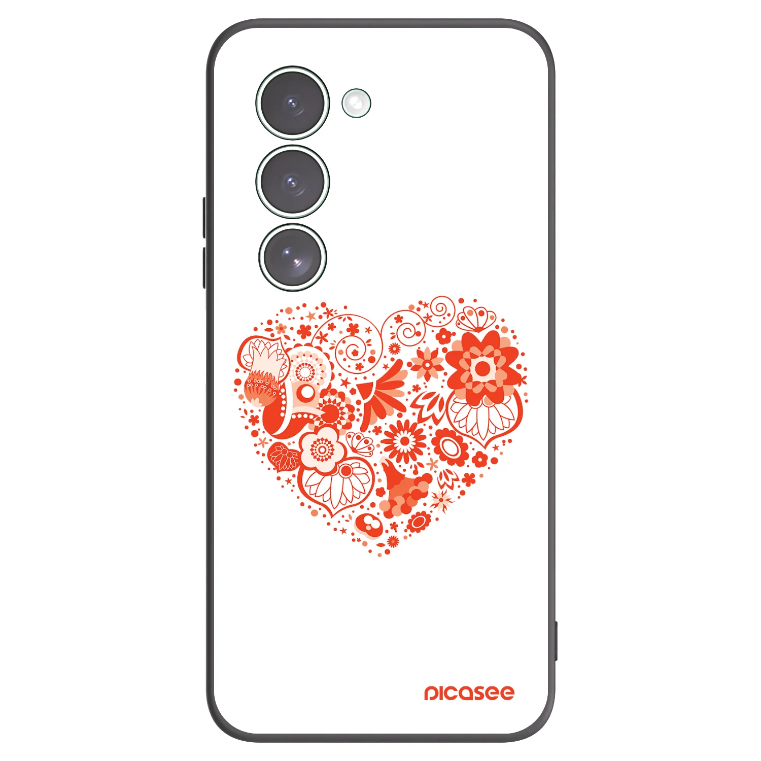 Picasee fekete szilikon tok az alábbi mobiltelefonokra Xiaomi Redmi 15 5G - Big heart