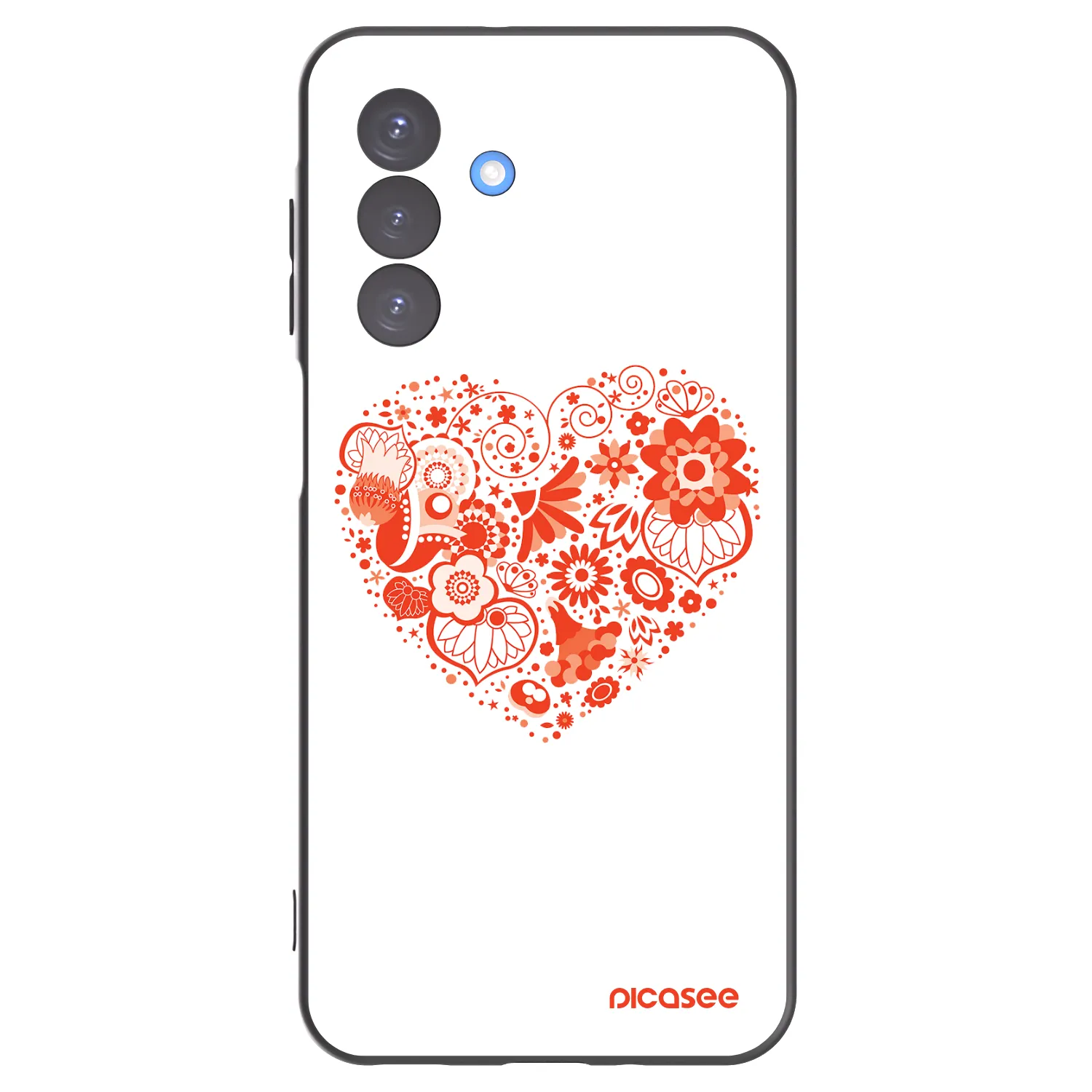 Picasee fekete szilikon tok az alábbi mobiltelefonokra Samsung Galaxy A17 5G - Big heart