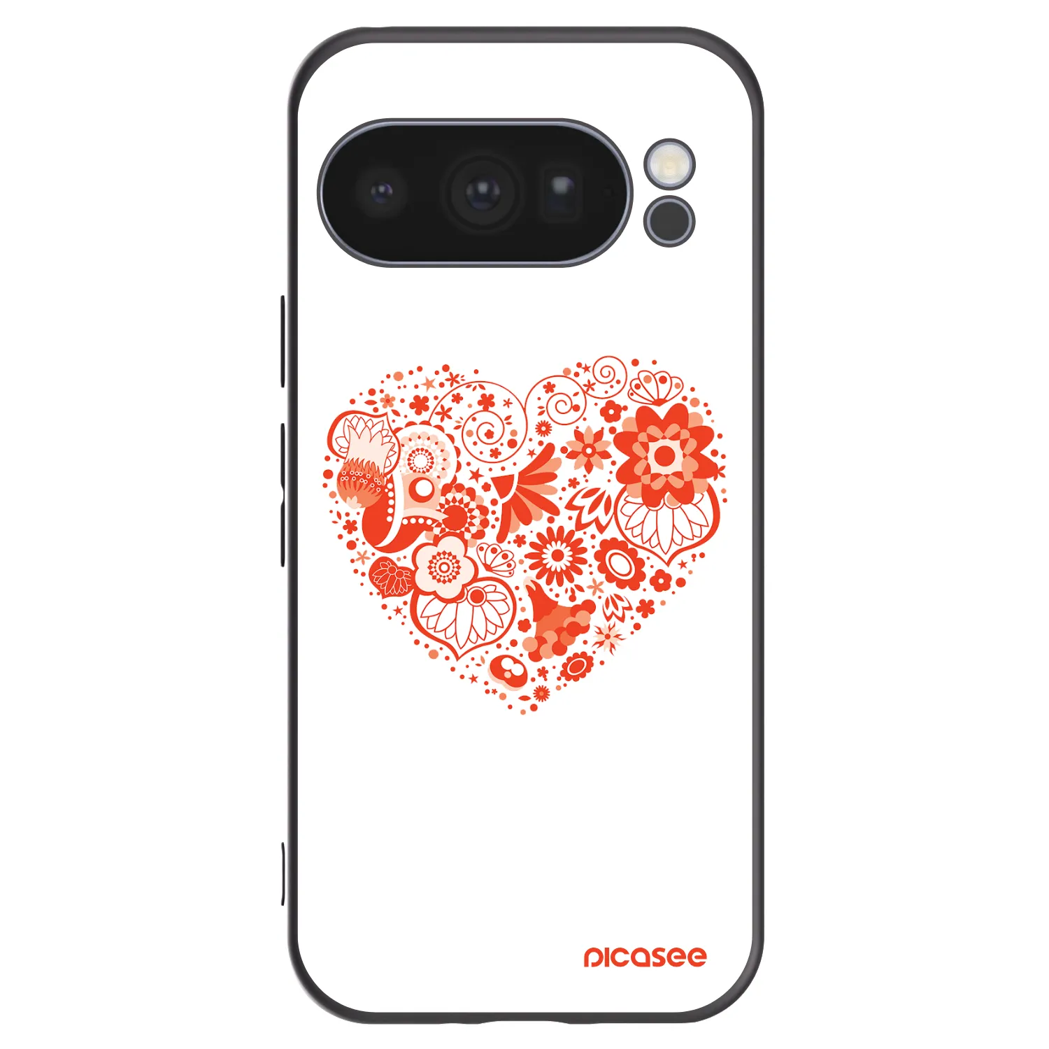 Picasee fekete szilikon tok az alábbi mobiltelefonokra Google Pixel 10 Pro - Big heart