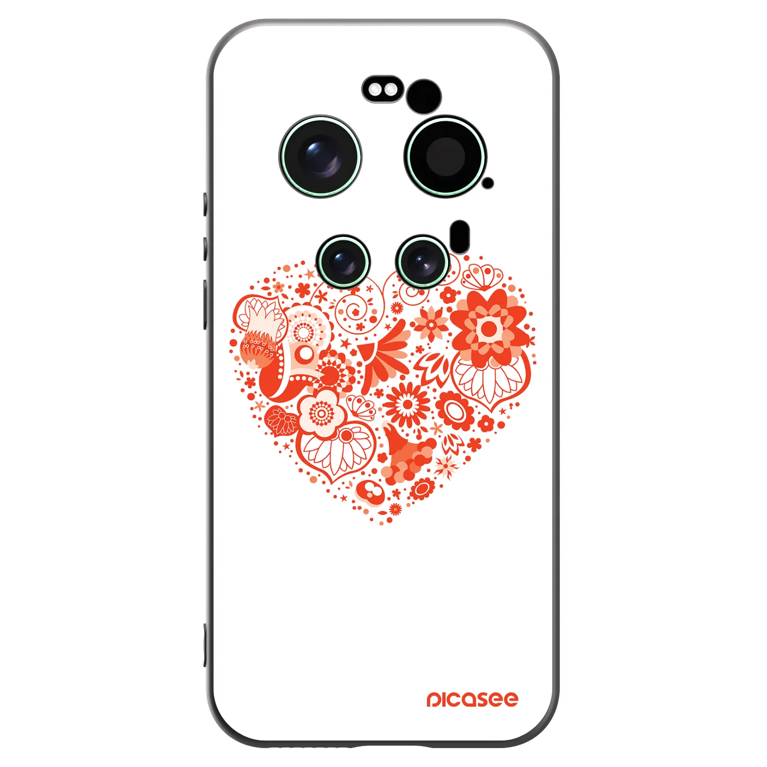 Picasee fekete szilikon tok az alábbi mobiltelefonokra Xiaomi 17 Ultra - Big heart