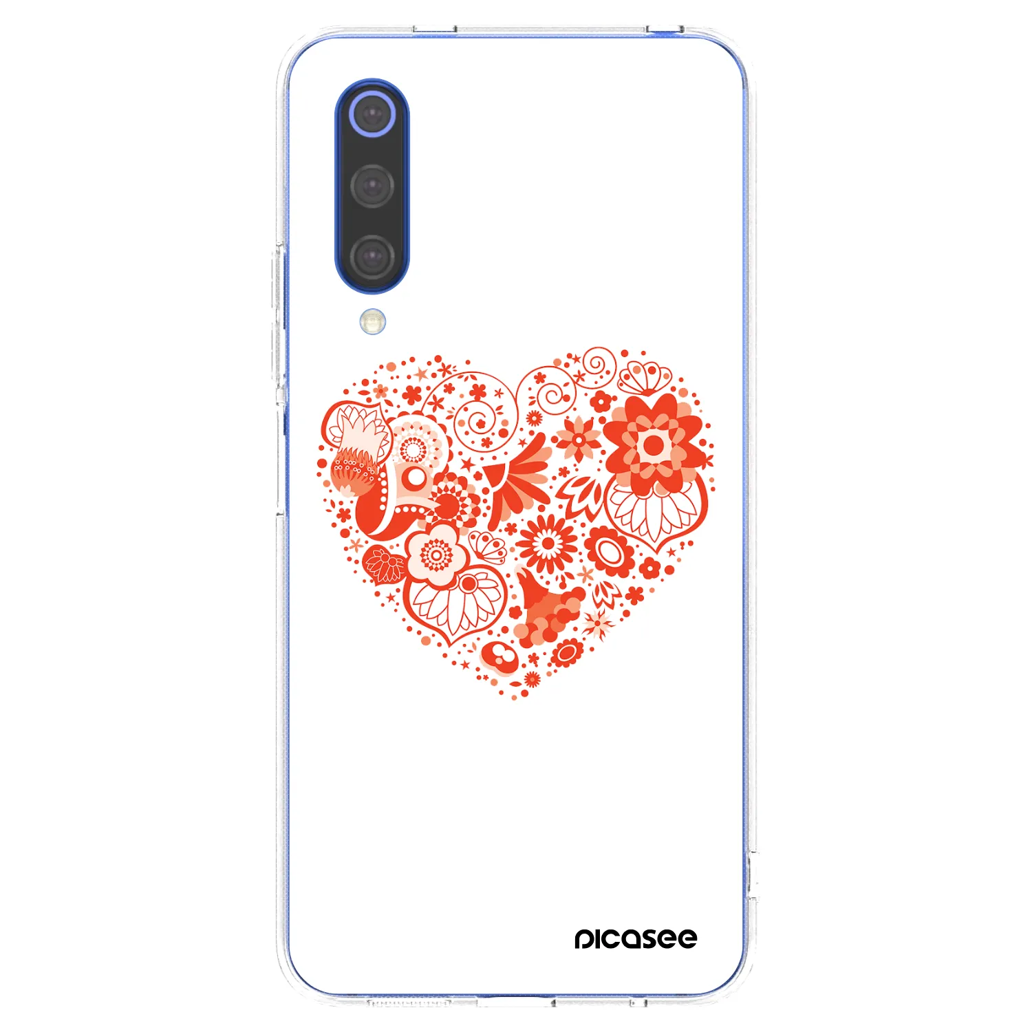 Picasee átlátszó szilikon tok az alábbi mobiltelefonokra Xiaomi Mi 9 SE - Big heart