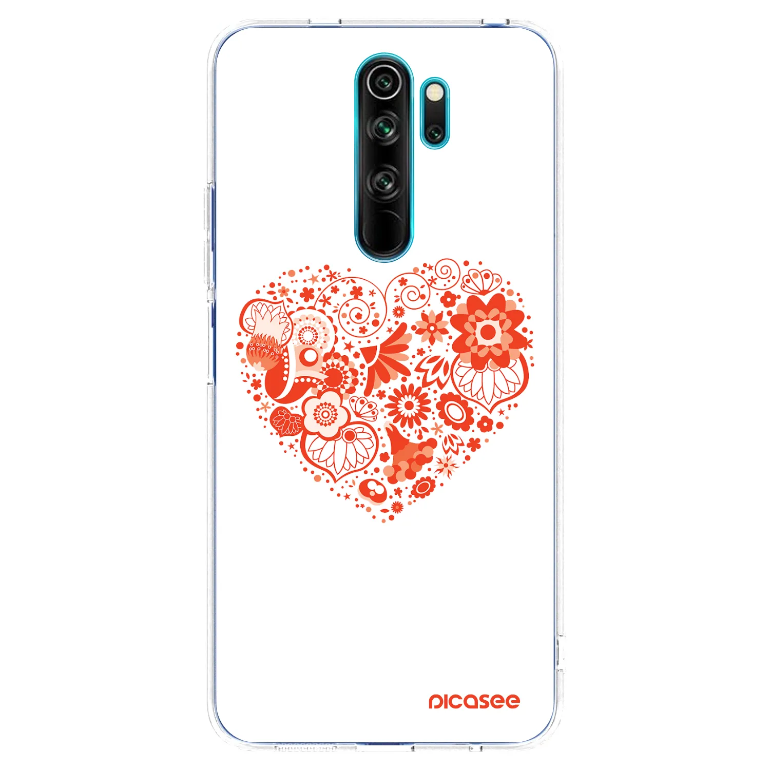 Picasee átlátszó szilikon tok az alábbi mobiltelefonokra Xiaomi Redmi Note 8 Pro - Big heart
