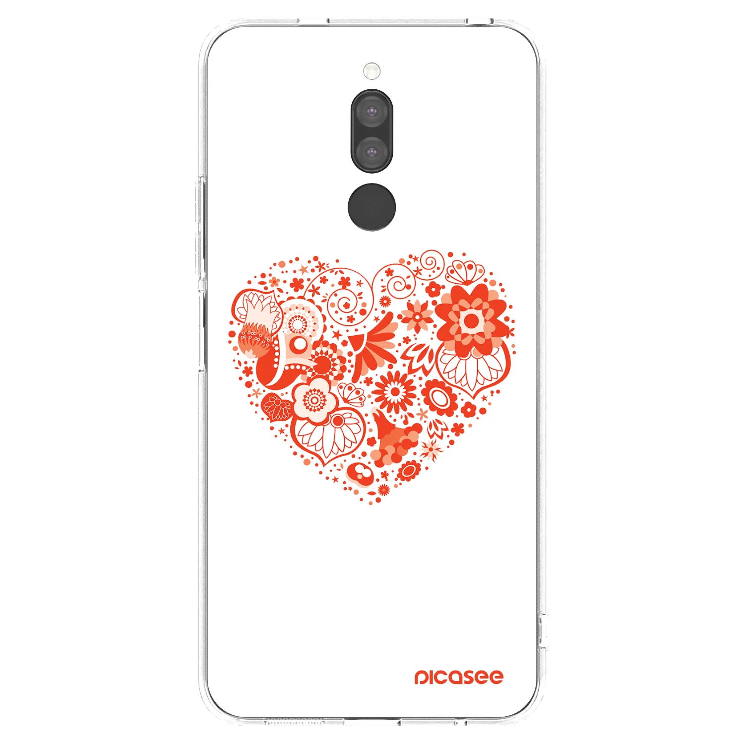 Picasee átlátszó szilikon tok az alábbi mobiltelefonokra Xiaomi Redmi 8 - Big heart