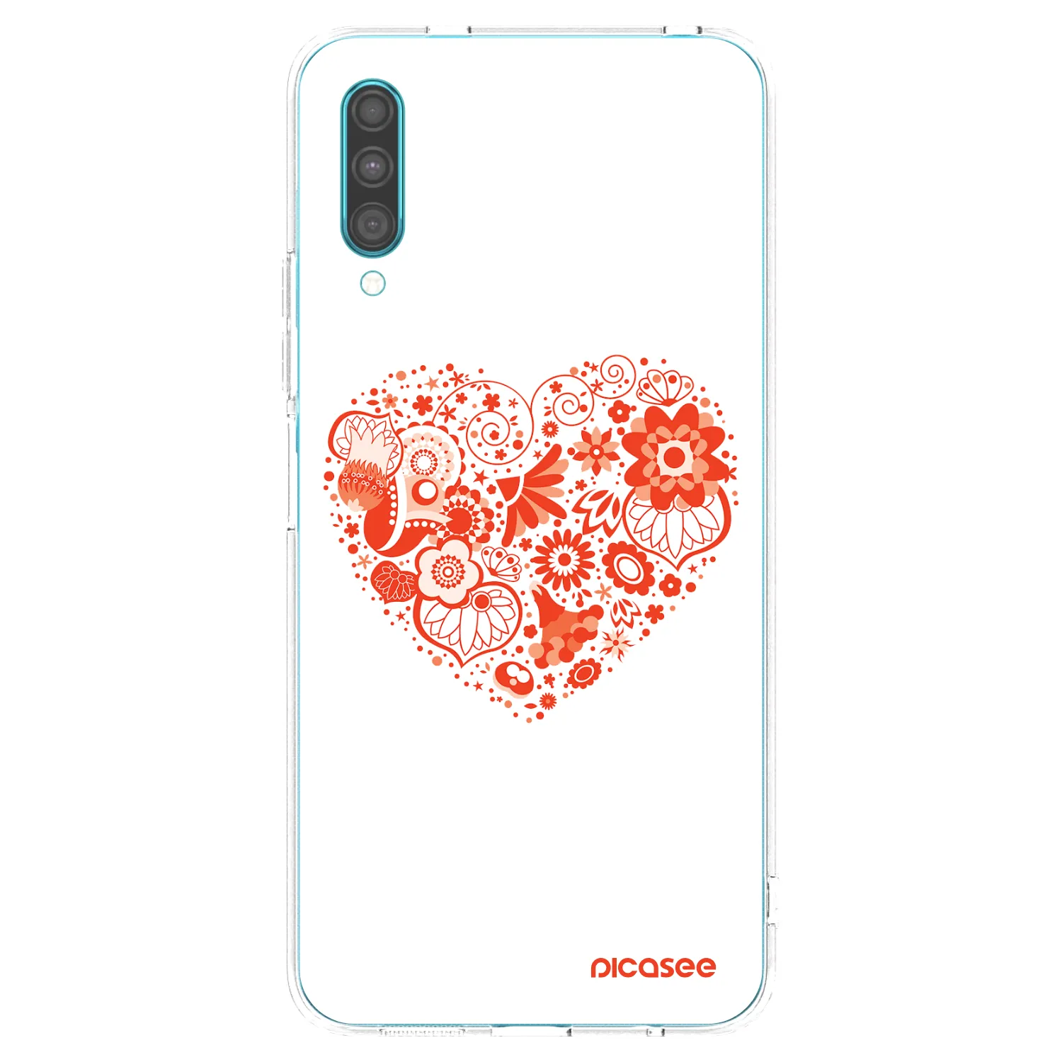 Picasee átlátszó szilikon tok az alábbi mobiltelefonokra Samsung Galaxy A30s A307F - Big heart
