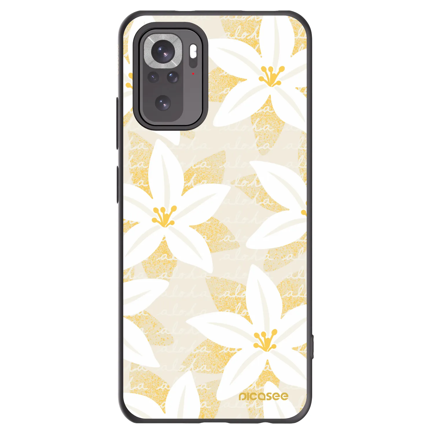 Picasee fekete szilikon tok az alábbi mobiltelefonokra Xiaomi Redmi Note 10 - Island Leave