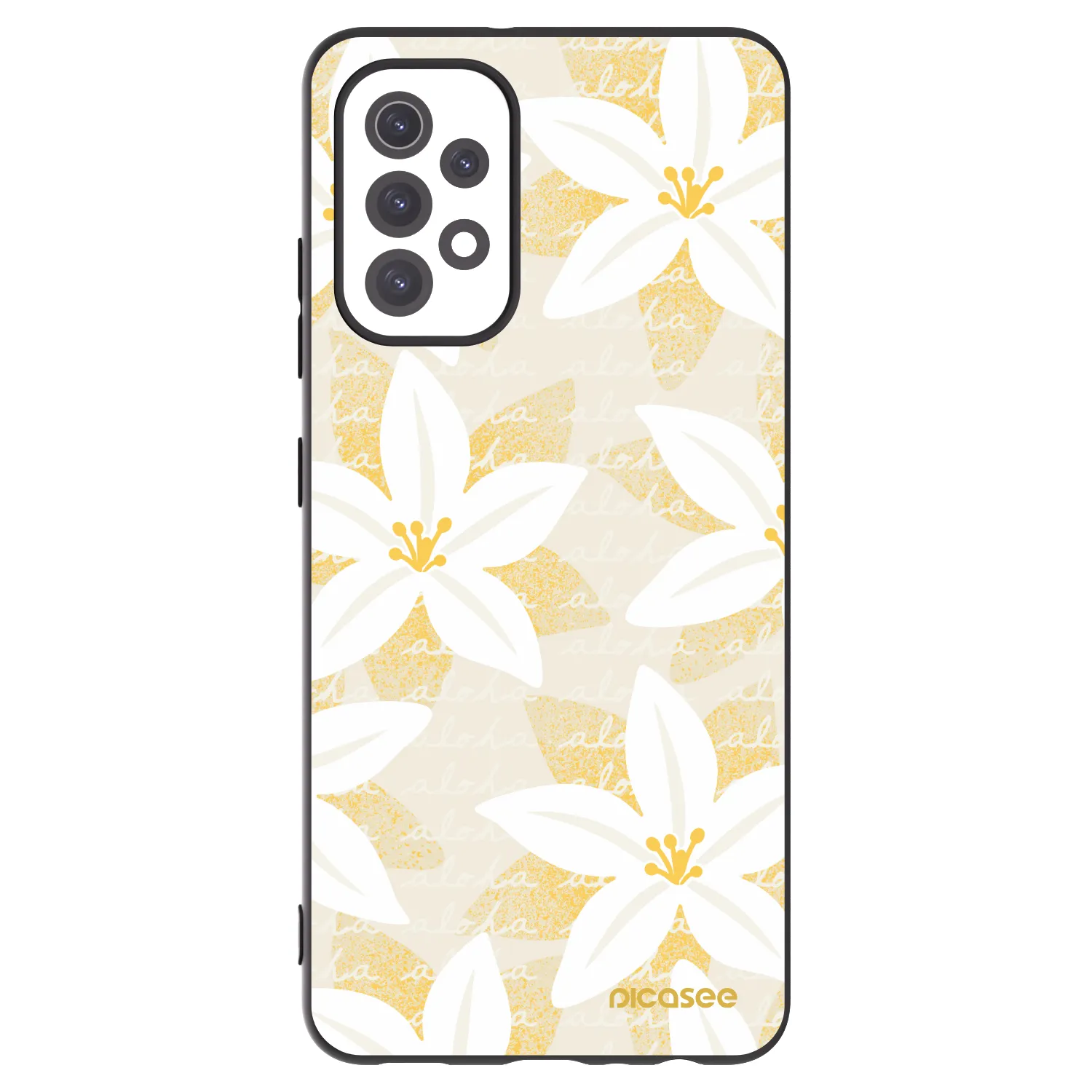 Picasee fekete szilikon tok az alábbi mobiltelefonokra Samsung Galaxy A32 5G A326B - Island Leave